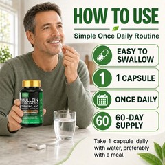 18-in-1 lung complex Mullein Extract Supplement for Lungs Detox and Cleanse 60ct