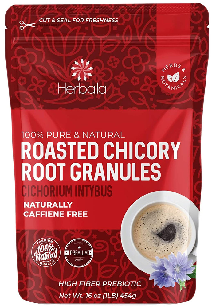 Chicory Root Roasted Granules, 1 Pound, Chicory Coffee (Inulin, Prebiotic Dietar