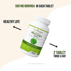 Attar Ayurveda Moringa Tablets Pack of 2 120 Tabs Each 500mg Natural