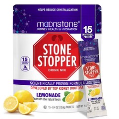 Stone Stopper Kidney Stone Prevention Lemonade Drink Mix Powder, 15 Day Supply