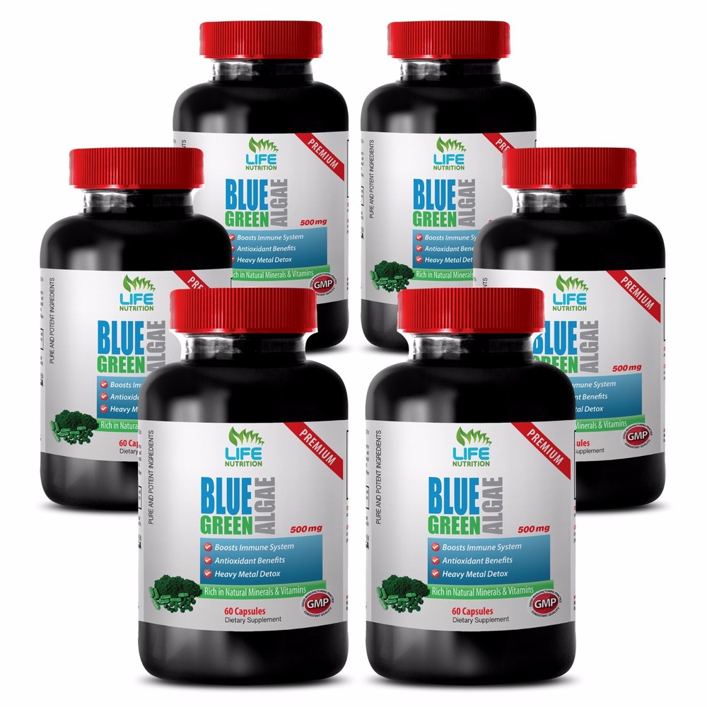 super detoxifying herbal supplement – Klamath Blue Green Algae 500mg 6 Bottles