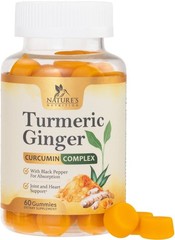 Turmeric Curcumin Supplement Gummies – 95% Curcuminoids 60 Count (Pack of 1)