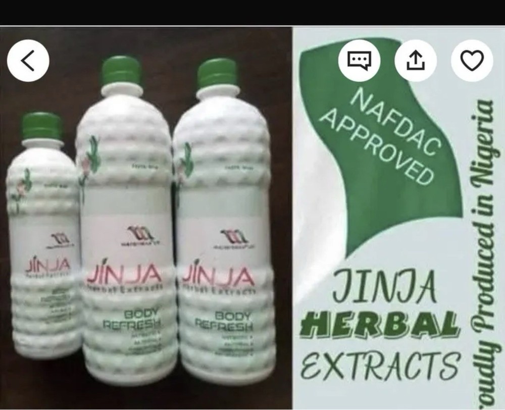 Jinja Herbal Extracts Body Refresh Liquid Oral Herbal Extract with Herbal Scent