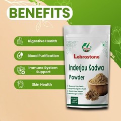 Inderjau Kadwa Powder 100g Herbal Wellness Supplement Pure Herbs Orignal Powder