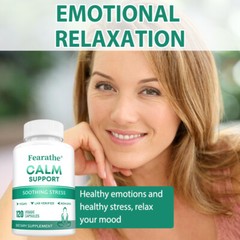 Calm Support Supplement Soothing Stress Emotional Well-Being 120 Veggie Capsules