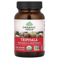 Organic India Triphala Capsules USDA Organic Herbal Supplement 180 Caps USA 2026