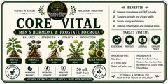 CORE VITAL Men’s Vitality & Botanical Wellness Tincture | 50 mL 1.69 oz