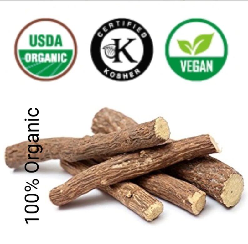 Organic Licorice Root -USDA Organic, Kosher & Vegan Certified Herbs