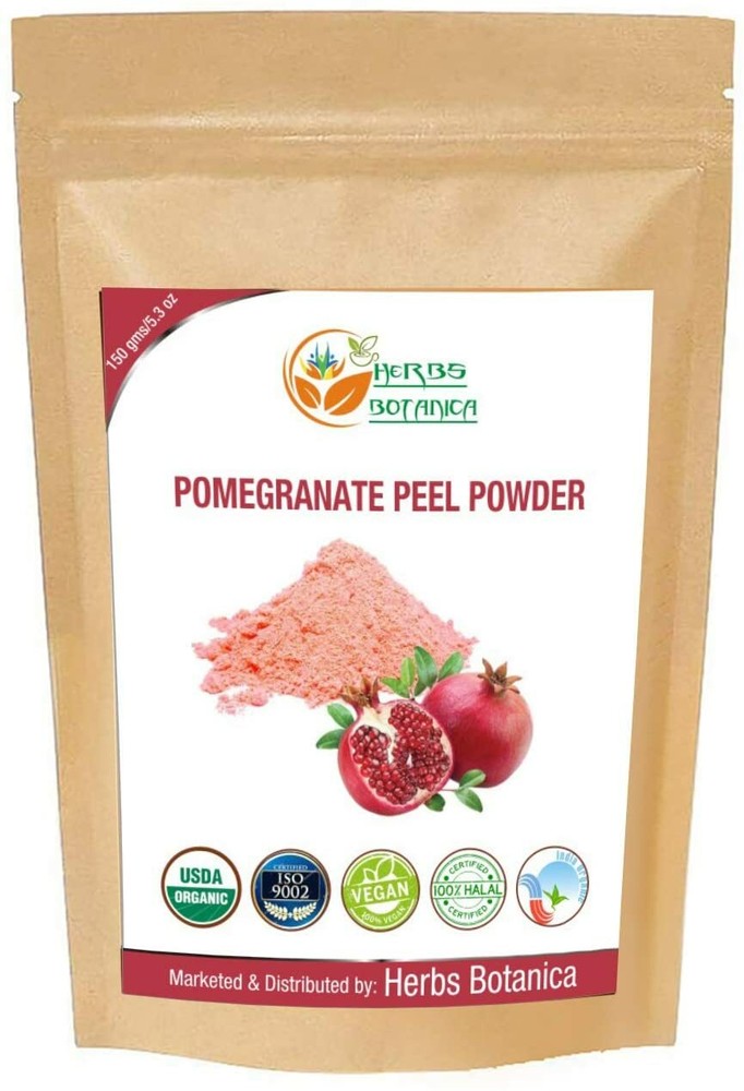 100% Pure Organic Herbs Botanica Natural Pomegranate Peel Powder – 150 grm