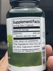 Swanson Spearmint Leaf (Mentha Spicata) Full Spectrum Herbal Supplement 60ct NEW