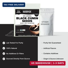 HANDPICK Black Cumin Seed (14oz) Pure Nigella Seeds – No Salt or Preservatives,