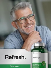 Moringa Oleifera 6000mg 300 Capsules Non-GMO and Gluten Free Extract by Horbaach