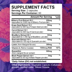 Lutein, Zeaxanthin, Bilberry Extract – Eye Support and Vision Health support