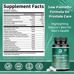 Saw Palmetto Capsules – Premium Prostate Health Support Supplement for Men