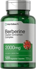 Berberine Plus Ceylon Cinnamon 2000 mg | 120 Capsules | Vegetarian | by Horbaach
