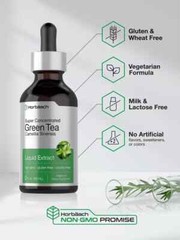 Green Tea Liquid Extract | 2 fl oz | Alcohol Free | Vegetarian |