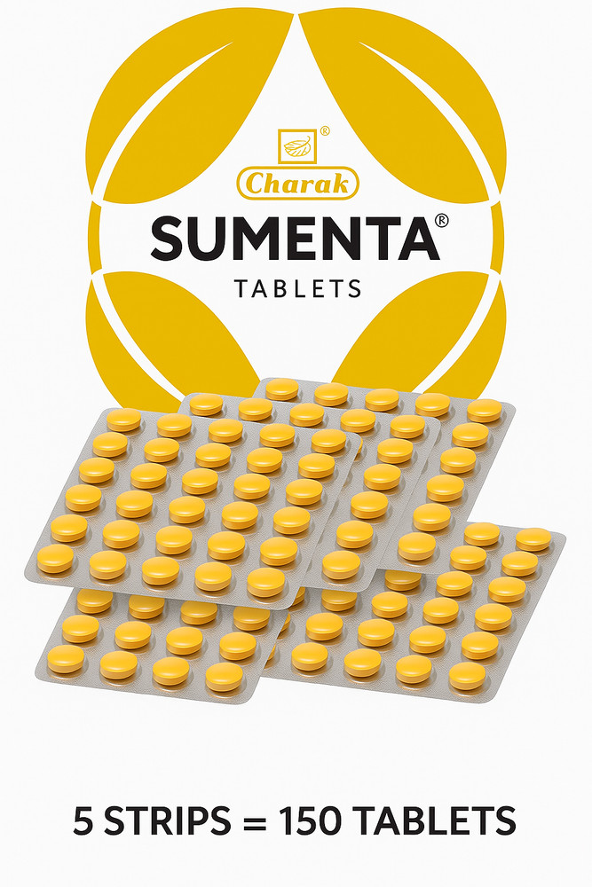 5X Charak Sumenta 150 Tabs For Stress & Calm – Long Expiry Free Shipping