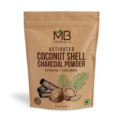 Carbon activado de coco 100 % Puro Natural en polvo 3.5 oz carbón New ys