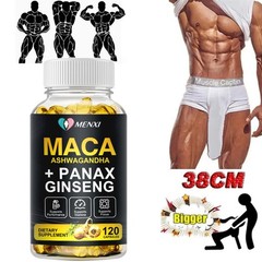 Organic Maca Root 120 Capsules 10000mg, Peruvian Maca Extract for Men & Women