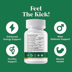 Organic Black Maca 10000mg, Peruvian Maca Root Extract Pills for Men & Women