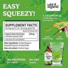 Green Tea Extract Liquid Drops – Antioxidant-Rich Green Tea Supplement -⭐️⭐️⭐️⭐