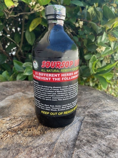Soursop Living African Bitters, 100% Pure Natural Organic Herbal Detox 16 oz