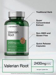 Valerian Root Capsules 2400mg | 150 Count | Root Extract | Non-GMO | by Horbaach