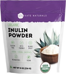 Organic Blue Agave Inulin Powder 8oz | Plant-Based Prebiotic Fiber for Health