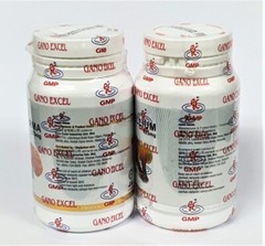2 Bottles Gano Excel Excellium 90 + 2 Bottles Ganoderma 90 Capsules Reishi USA