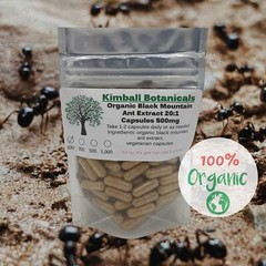 Organic Black Mountain Ant (Polyrhachis lamellidens) 20:1 extract, 500mg