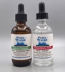 CDS-Water Purification Drops -TWO-2oz glass bottles-total solution is 4 ounces