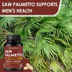 Saw Palmeto 3X Formula Promotes Urinary Tract Maintain Prostate Function Health