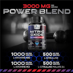 Nitric Oxide Booster Extra Strength – 3X Strength L-Arginine & Citrulline Supple