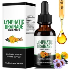 Lymphatic Drainage Drops – Herbal Lymph System Cleanse & Immune Support – Liq…