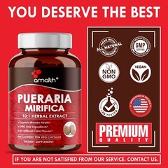 Pueraria Mirifica Extract 10000mg 90 Capsules Breast Enlargement, Female Support