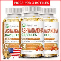 ASHWAGANDHA 2100MG 360 CAPSULES HIGH STRENGTH STRESS FATIGUE ANXIETY RELIEF
