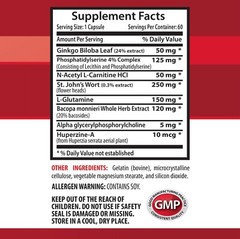 Memory sharpness – BRAIN & MEMORY BOOSTER – Mental health supplement 1 Bottle