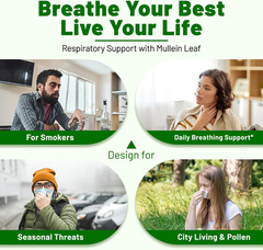 Mullein Drops for Lungs – USDA Organic Liquid – Mullein Leaf Extract 4 fl oz