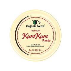 Organic KumKum Paste for Long Lasting Color Natural Herbal Ingredients 80g