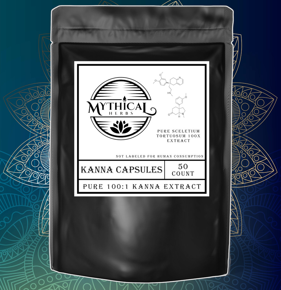 Kanna Extract | STRONGEST 100:1 (Vegetarian Capsules) Mood lifting nootropics