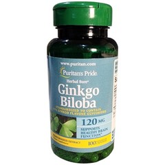 Ginkgo Biloba 120mg 100 Capsules Supports Brain Function Exp 02/2029 Sealed
