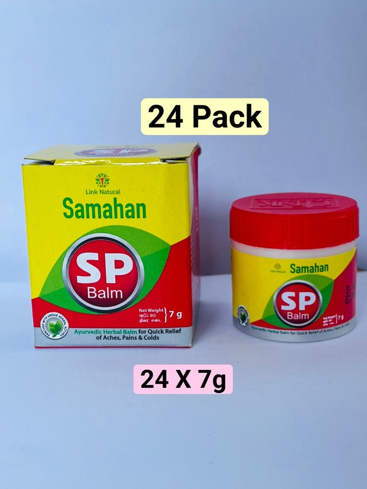24x Samahan SP Balm 7g | Natural Ayurvedic Herbal Rub for Muscle Aches & Pains