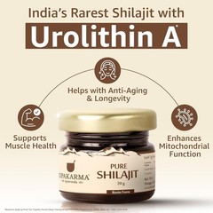 Upakarma Pure Shilajit Resin 20g Ayurvedic Energy Stamina Support Lab Tested