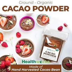 Healthworks Cacao Powder (32 Ounces / 2 Pounds) | Cocoa Chocolate Substitute |
