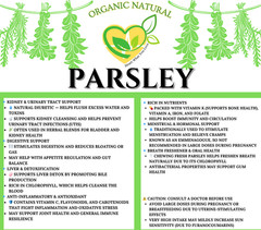 Parsley Tincture | Organic Liquid Herbal Extract | Aids Calms Mental Focus | 2oz