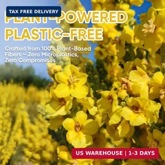 TEAWOO 60 Mullein Leaf Tea Bags, From 100% Natural Mullein Leaves for Lungs Heal
