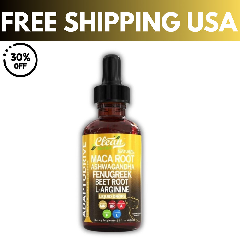 Organic Maca Root Liquid Drops Ashwagandha Fenugreek Beet Root and L-Arginine US