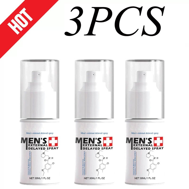 Male 3PCS Delay Spray 60 Minutes Long Delay Ejaculation Enlargement Sex Products