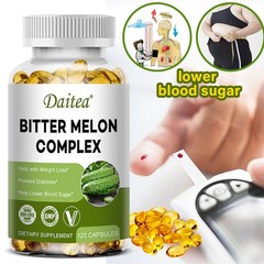 Organic Bitter Melon 120 Softgel Blood Sugar Digestive Health Support 2500mg