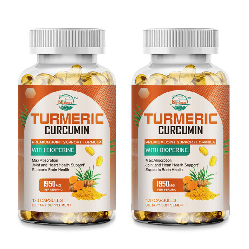 TURMERIC CURCUMIN 240 CAPSULES EXTRACT TUMERIC BLACK PEPPER ANTIOXIDANT BEST